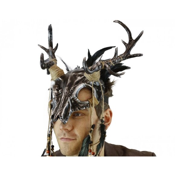 Krampus Ram Goat Demon with Horns Devil Halloween Masquerade Mask… - Picture 5 of 5